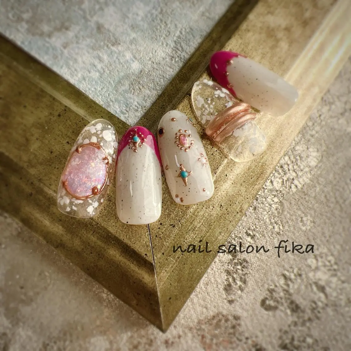 ネイル キラキラネイル ハンドネイル nail salon fikaのネイルデザイン