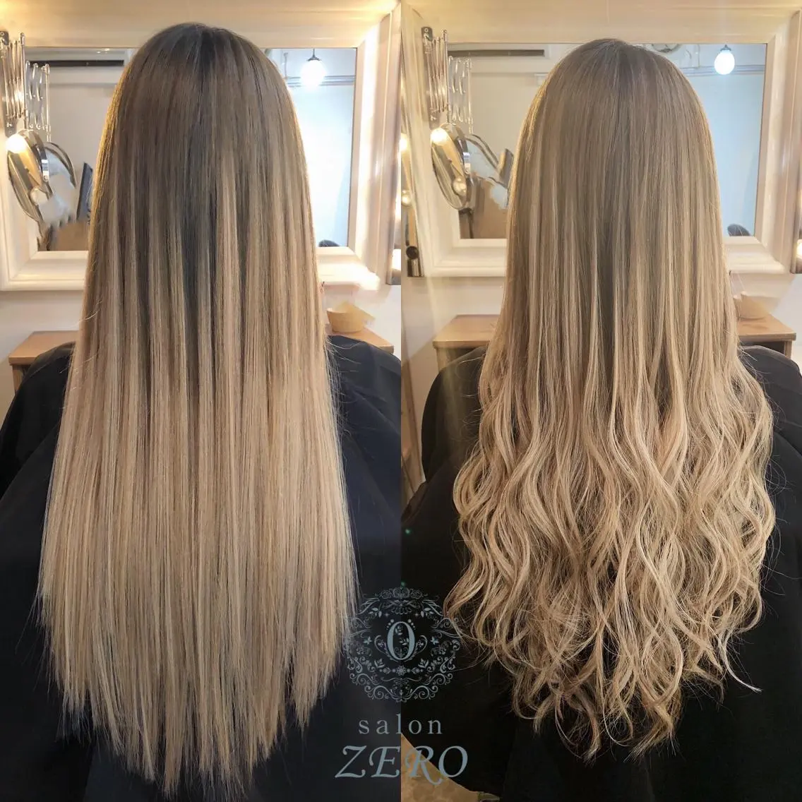 ロング カラー ヘアアレンジ グラデーションカラー エクステ Hair Make Salon ZEROのヘアスタイル
