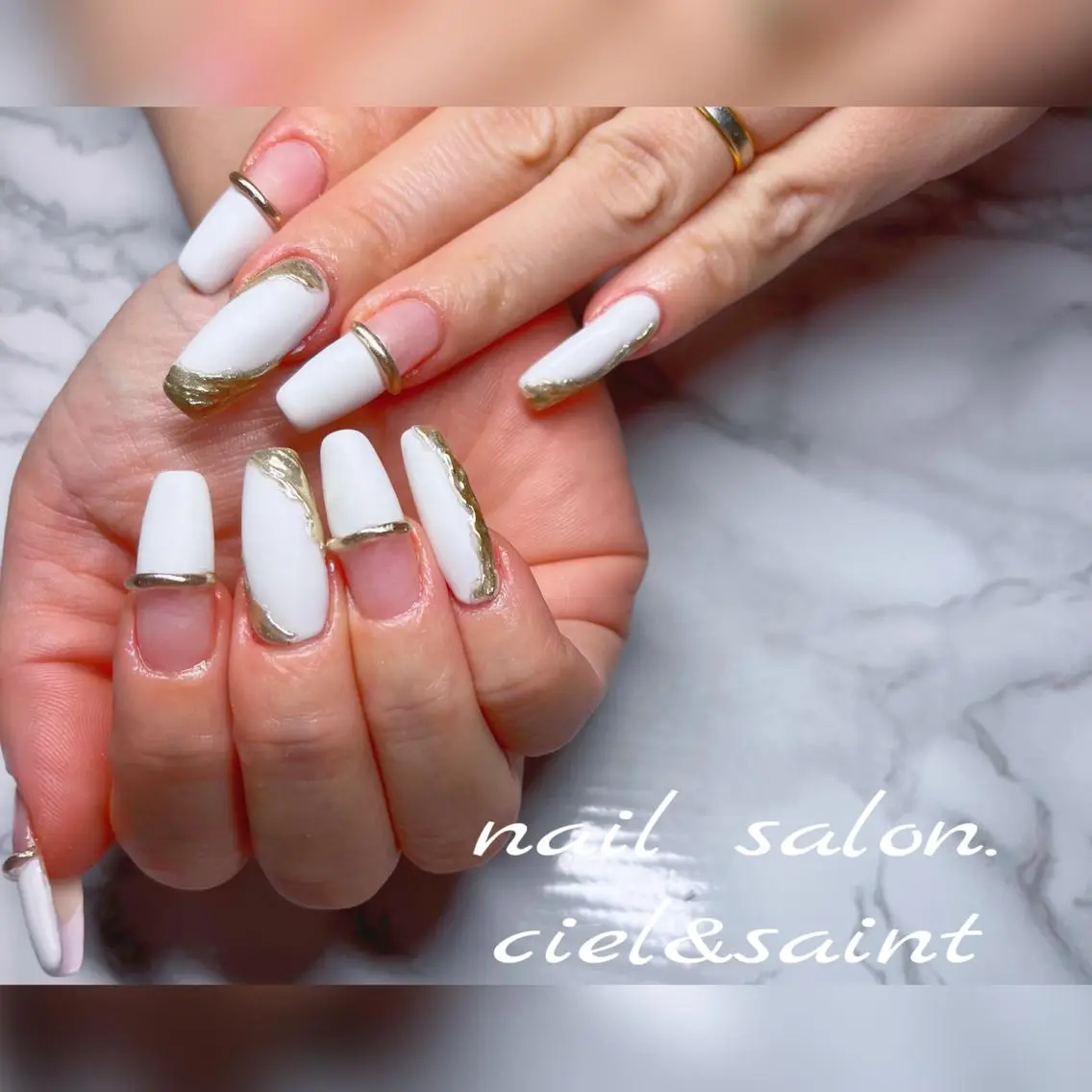 ネイル ハンドネイル nail salon ciel&saintのネイルデザイン