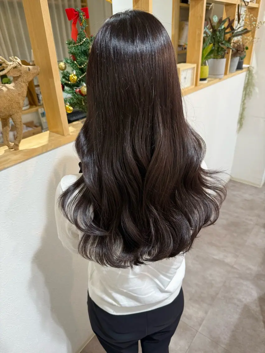 ロング カラー ヘアアレンジ ヘアカラー merc.☘️平岩 那月のヘアスタイル