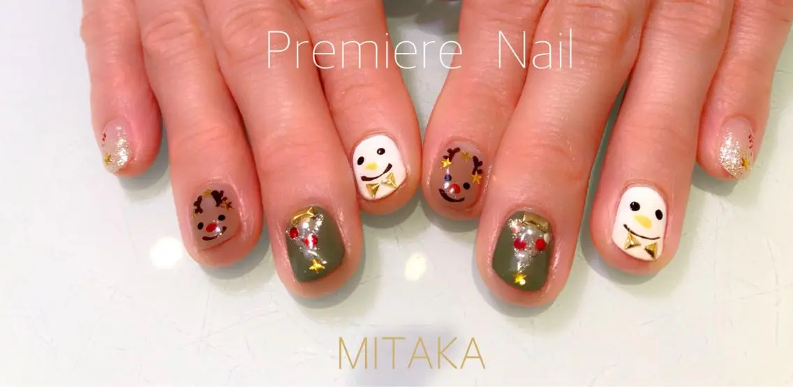ネイル 冬ネイル クリスマス Premiere Nail商店街店のネイルデザイン