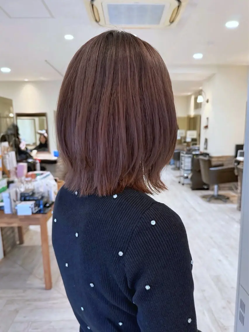ミディアム カラー ヘアカラー 甲斐 千尋のヘアスタイル