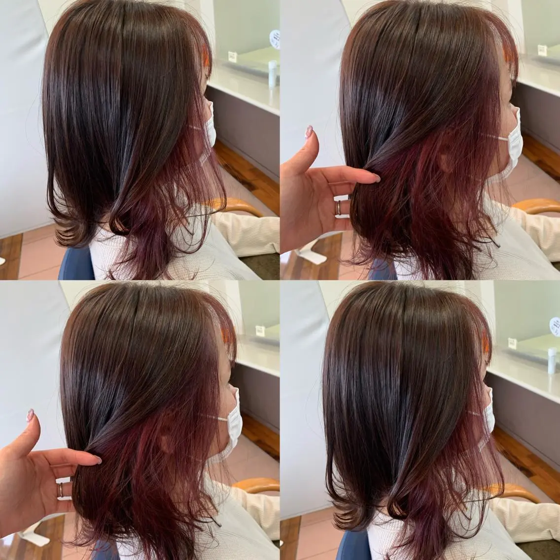 ミディアム 小澤 志穂のヘアスタイル