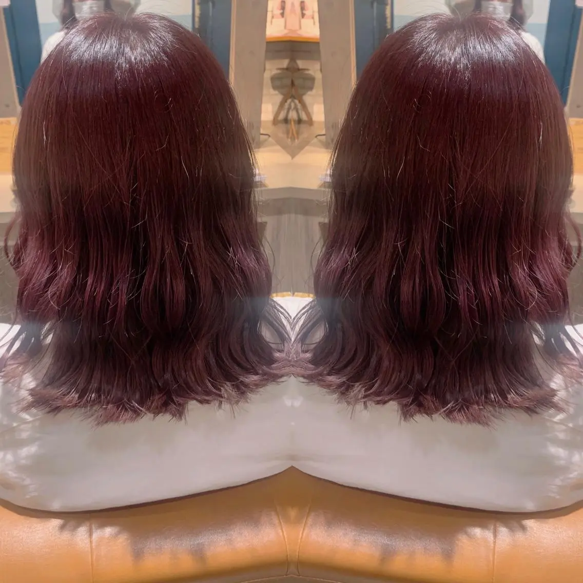 ミディアム カラー バイオレットカラー 韓国🇰🇷 ✂︎hair 内田愛のヘアスタイル