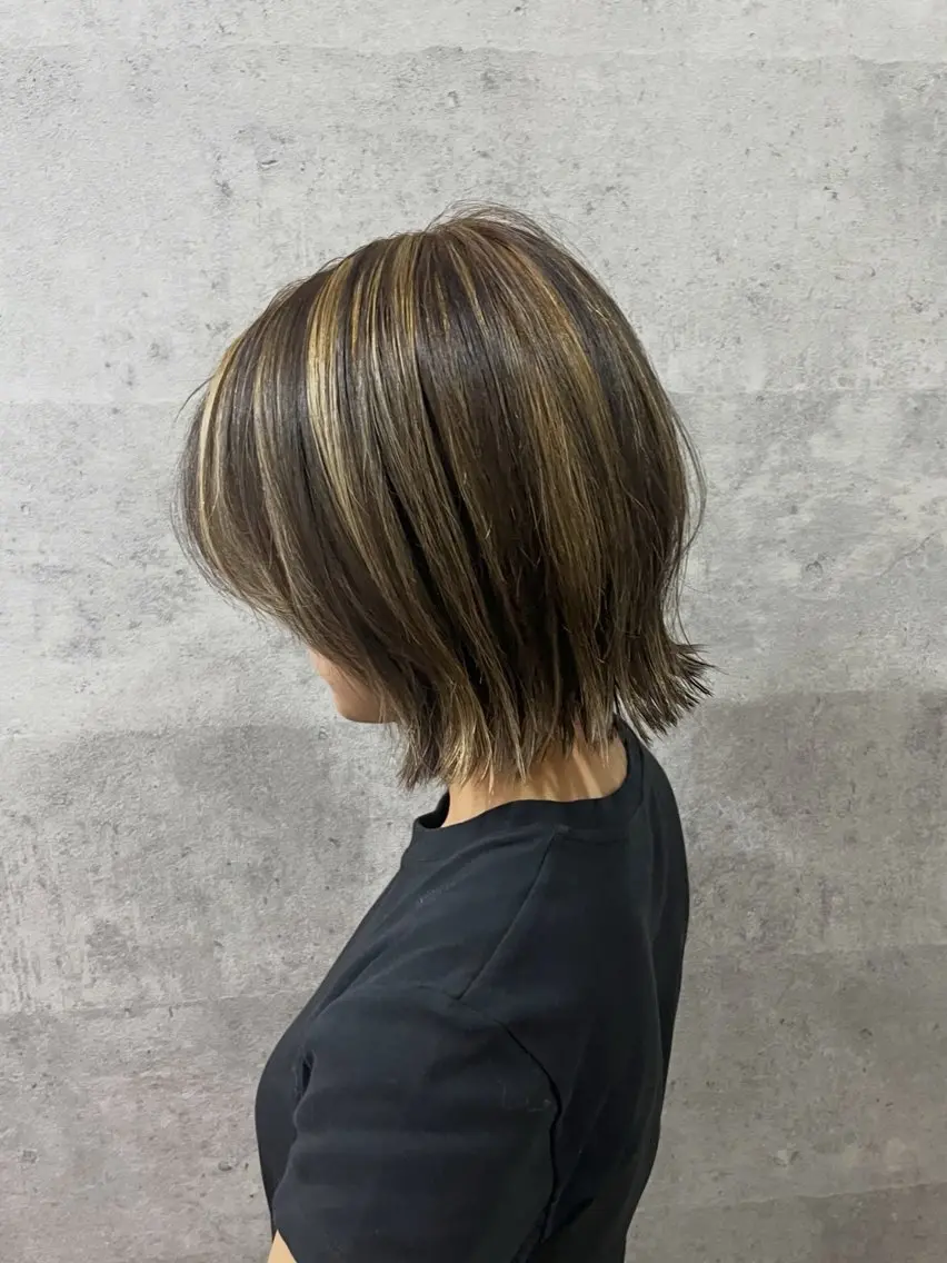 ミディアム ヘアカラー Grow by NYNY 田代 紀恵のヘアスタイル