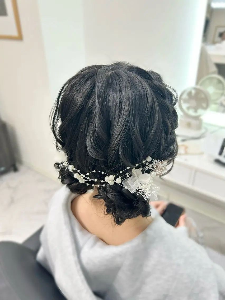 【✨️印象アップ✨️】ヘアセット+お任せフルメイク💄(練習モデル)¥6,600の写真