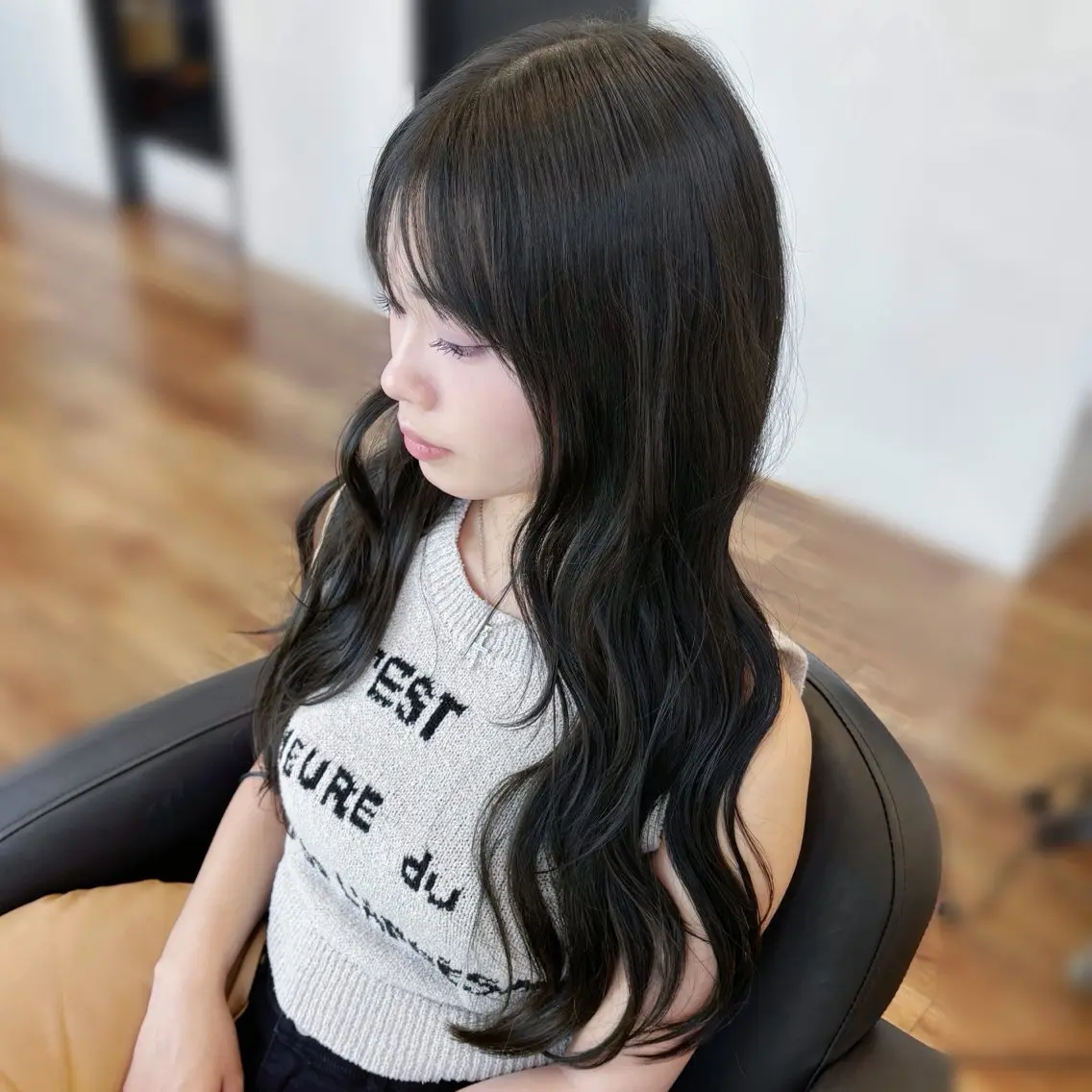 ロング ヘアカラー 艶/髪質改善/ 透明感/comomoのヘアスタイル