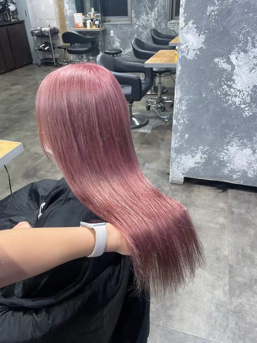 ロング カラー ヘアカラー ハイトーン 横浜💞ミオのヘアスタイル