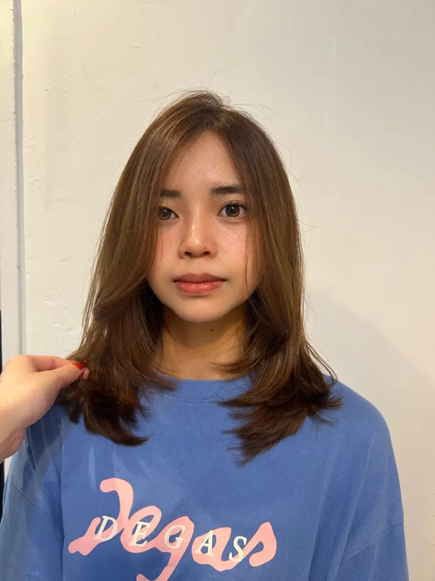 ミディアム カラー 透明感カラー chisaのヘアスタイル