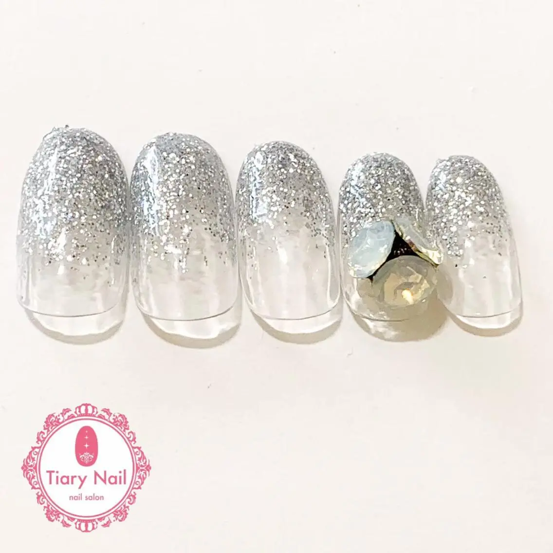 ネイル 桜ネイル 長さ出し オフィスネイル スカルプネイル シンプルネイル 💗🪽Tiary Nail🪽💗のネイルデザイン