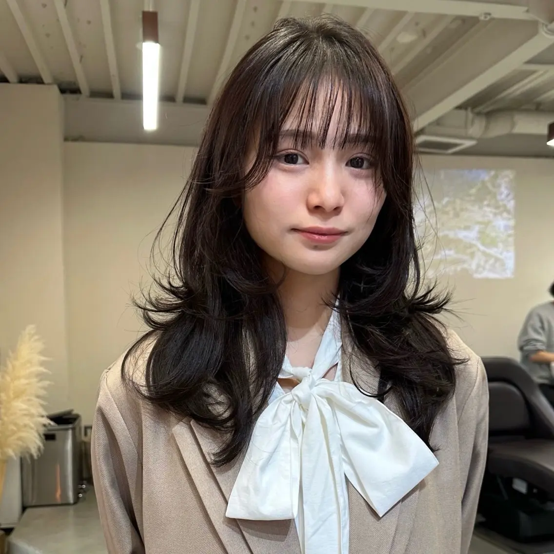 ミディアム カラー カット ヘアカラー トリートメント ハイトーン×似合わせ 🌱中川慎之介のヘアスタイル