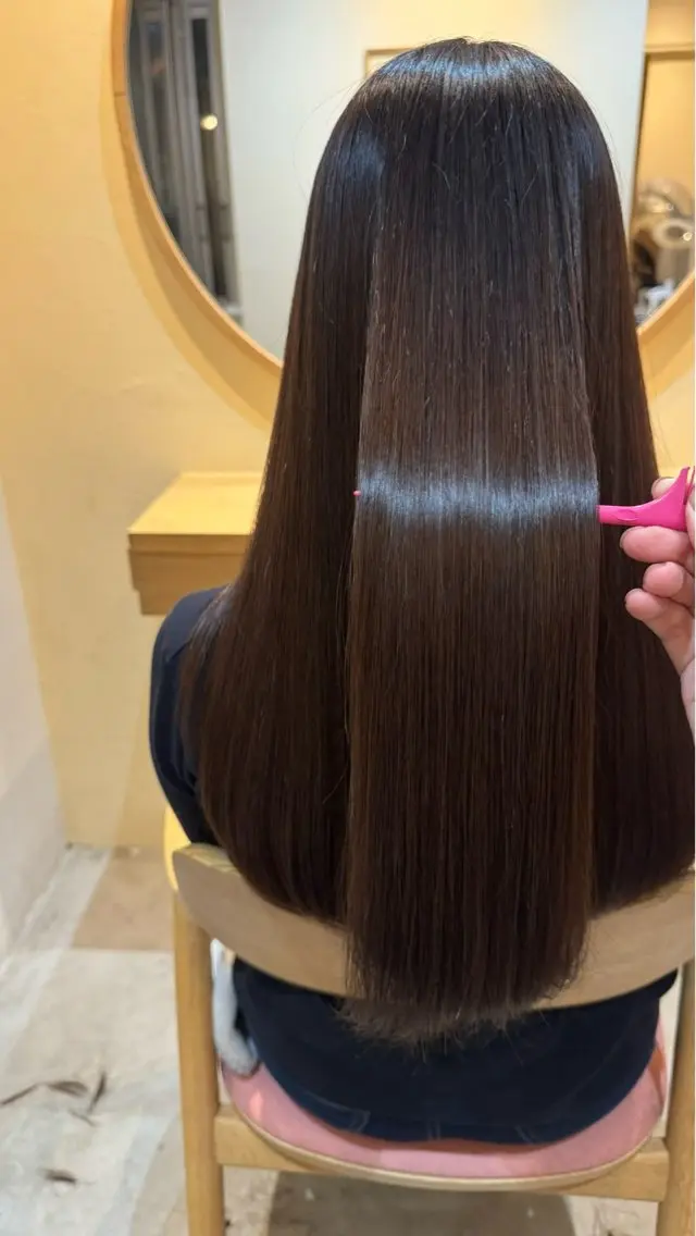 縮毛矯正 波多野 聖のヘアスタイル
