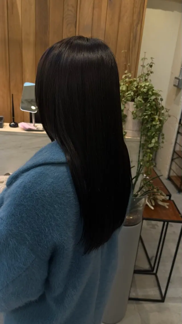 ロング ヘアカラー 艶カラー/ 縮毛矯正/ユズキのヘアスタイル