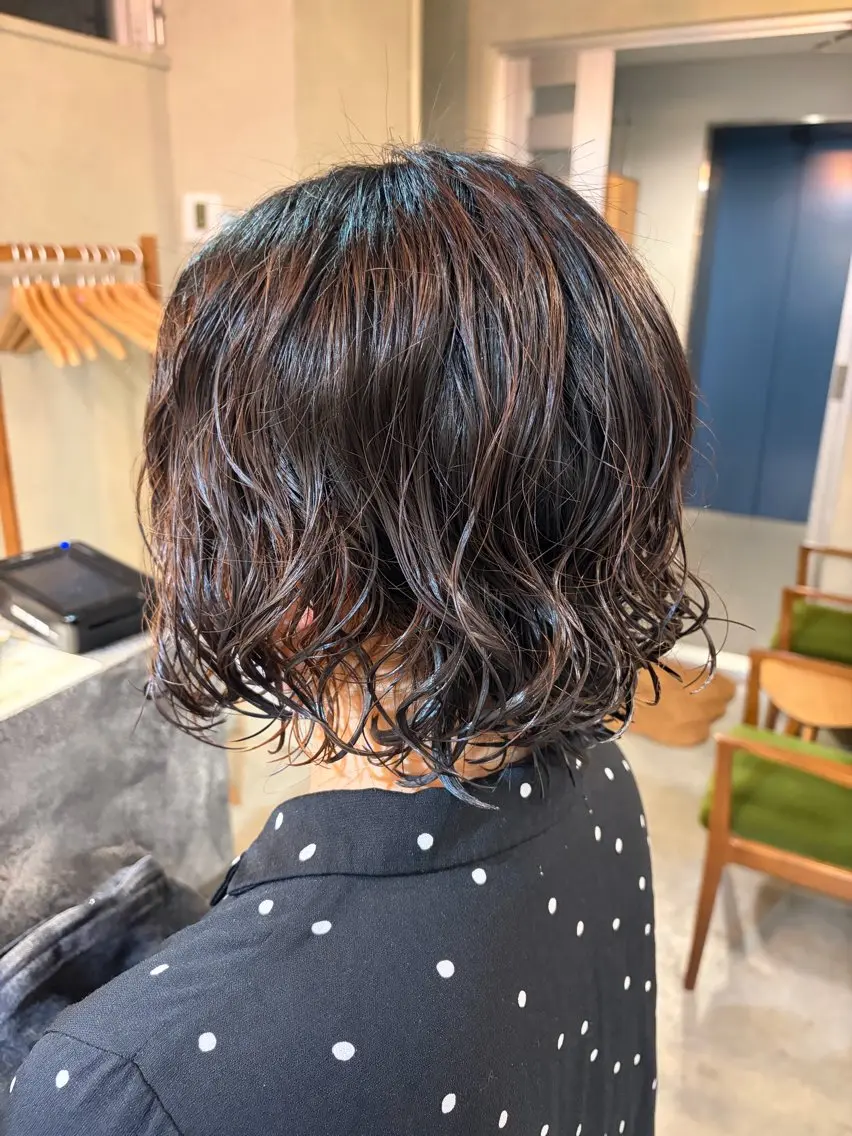 パーマ Hair Ruup ちさきのヘアスタイル