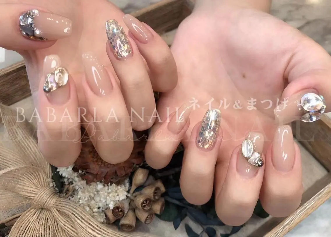 ネイル ラメ(グリッター) Babarla Nailのネイルデザイン