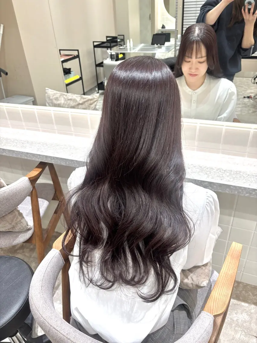 ロング コトネ🫧 韓国風レイヤーカットのヘアスタイル