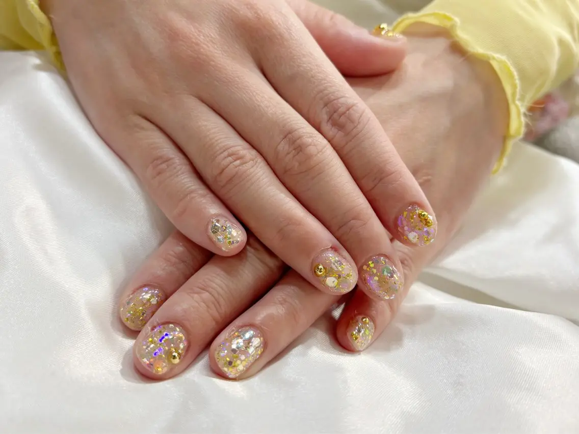 ネイル ラメ(グリッター) ハンドネイル nailsister まゆのネイルデザイン