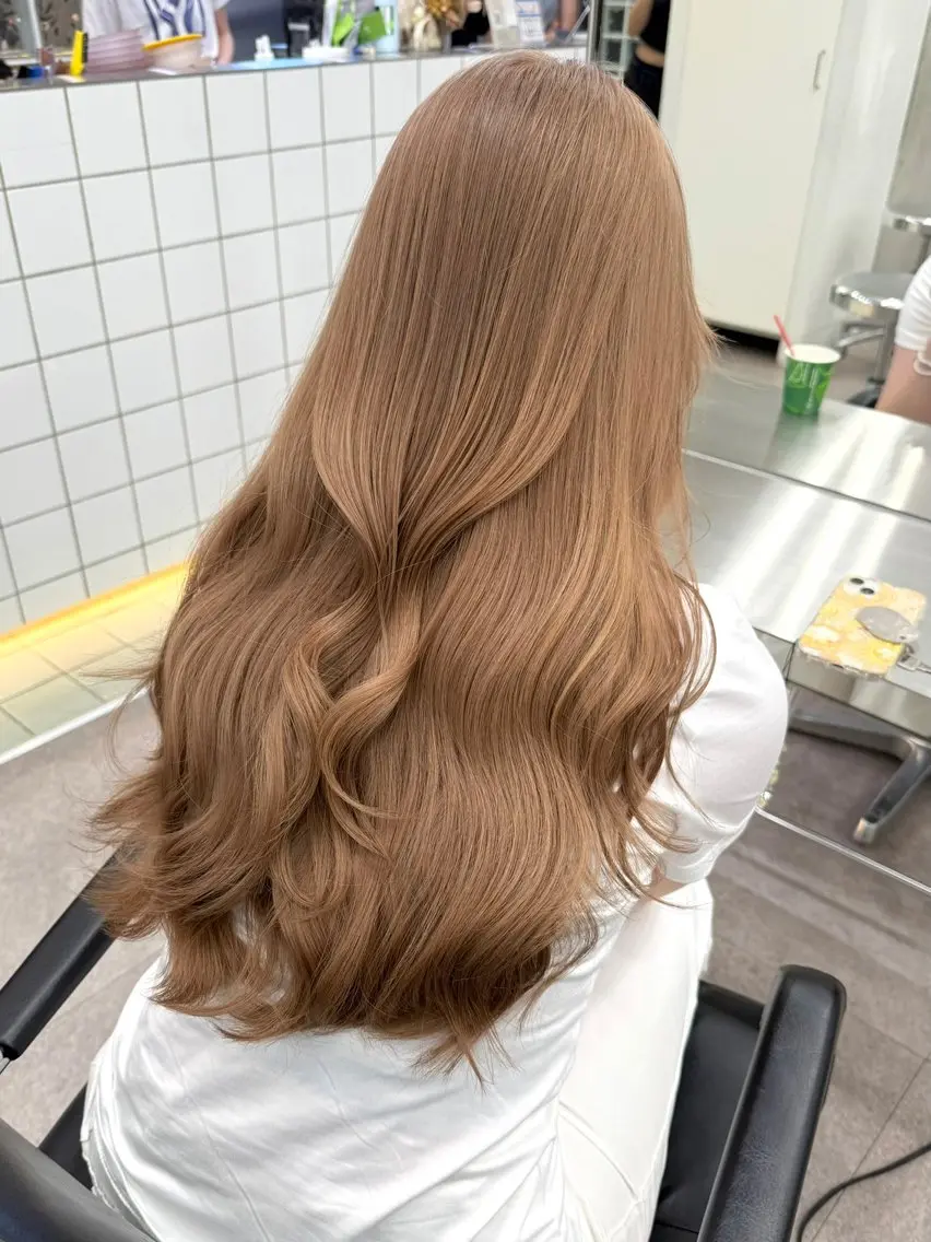 ロング カット ヘアカラー 原宿ブリーチカラー /三村克彦のヘアスタイル