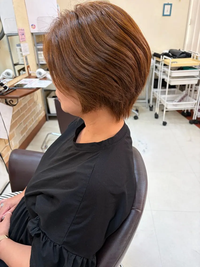 ショート カラー ヘアカラー 奥野 真昊のヘアスタイル