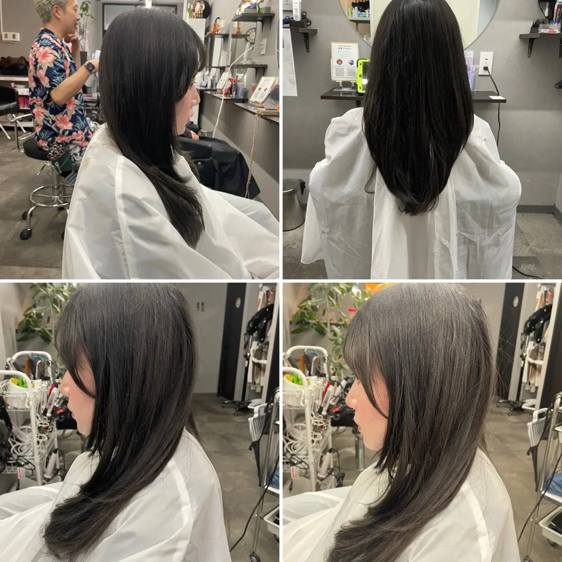 ミディアム レイヤーカット カット ヘアセット 🌹ミラクル美容師 🌹くっぽのヘアスタイル