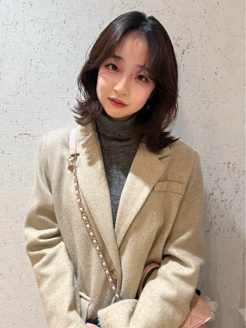 ミディアム カラー カット トリートメント mai / linoah˚✧のヘアスタイル