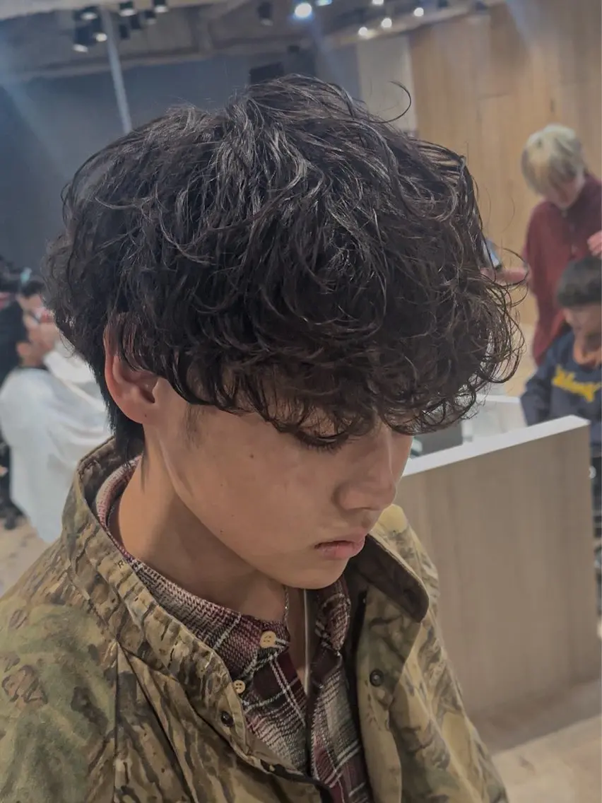 メンズ メンズパーマ 坂口 駿平のヘアスタイル