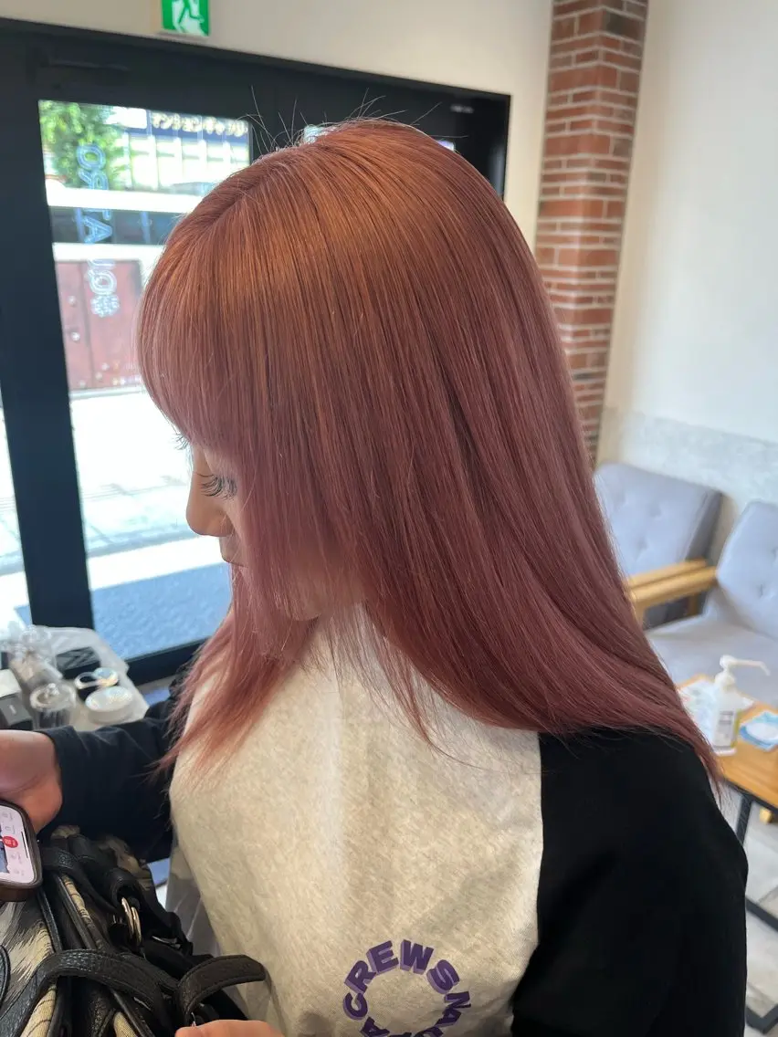🔮人気No1🔮カット+ケアブリーチ+カラー✨リタッチも⭕️ 韓国/ダブルカラー/ブリーチ　13,000円の写真