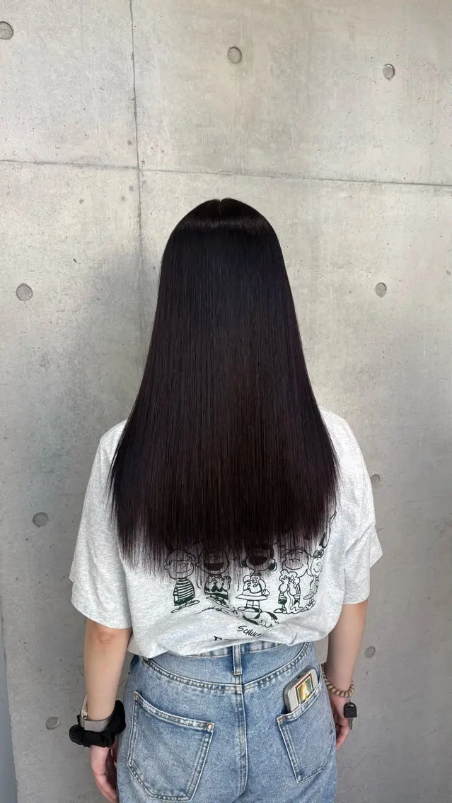 ロング カラー パーマ ヘアアレンジ メンズ 赤み消しカラー /美 髪☘️Reika☘️のヘアスタイル