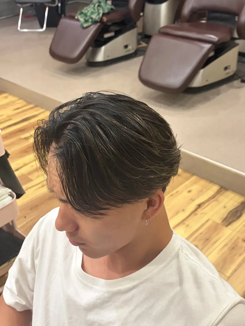 パーマ メンズ メンズパーマ カット パーマ 宅原 陸翔のヘアスタイル