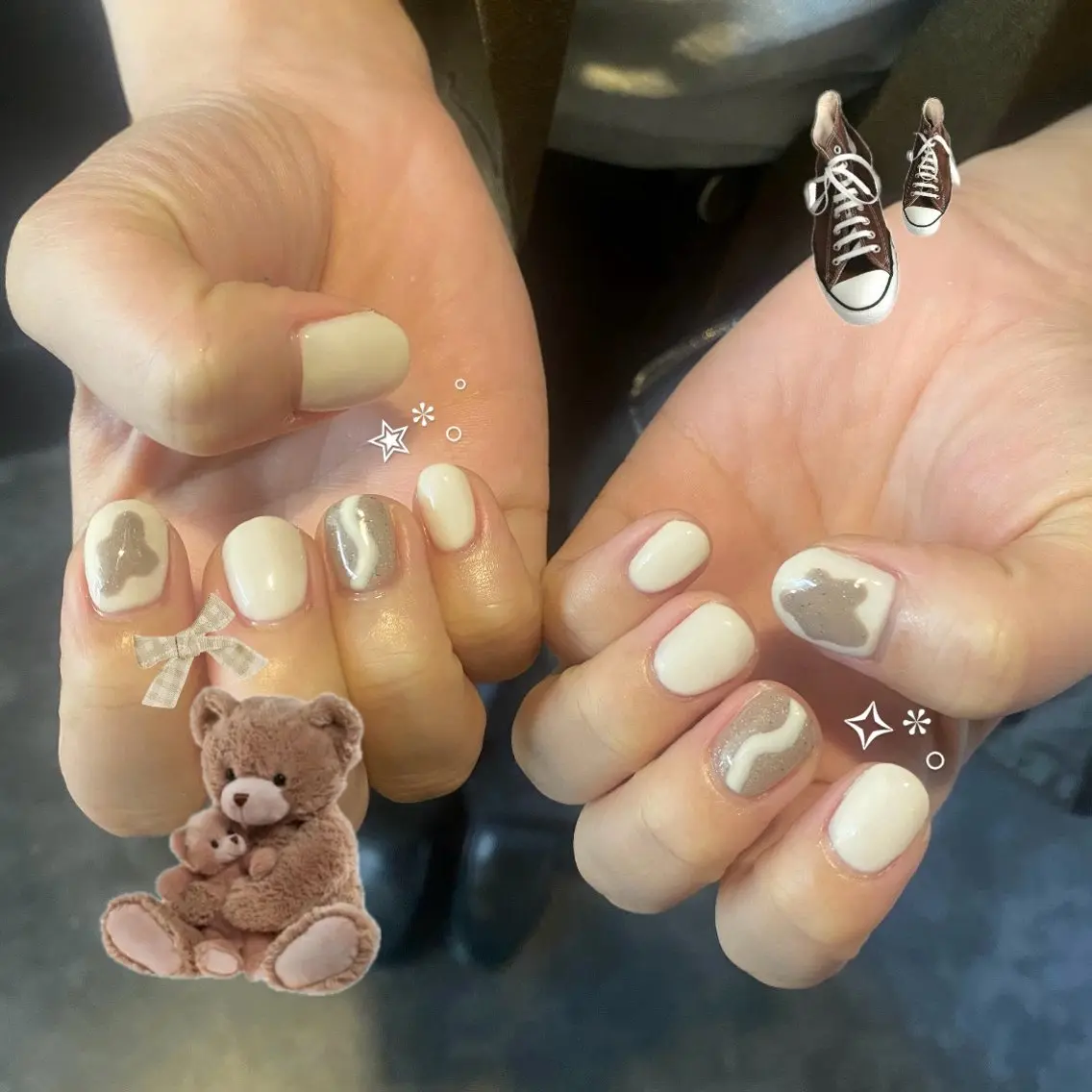 ネイル ハンドネイル cocoro 🖤 Bianca/練馬のネイルデザイン