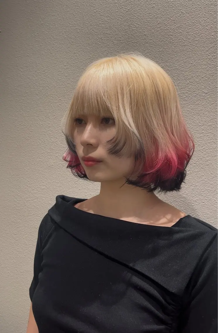 ショート happy  man 🌸クロスパーマ🌸のヘアスタイル