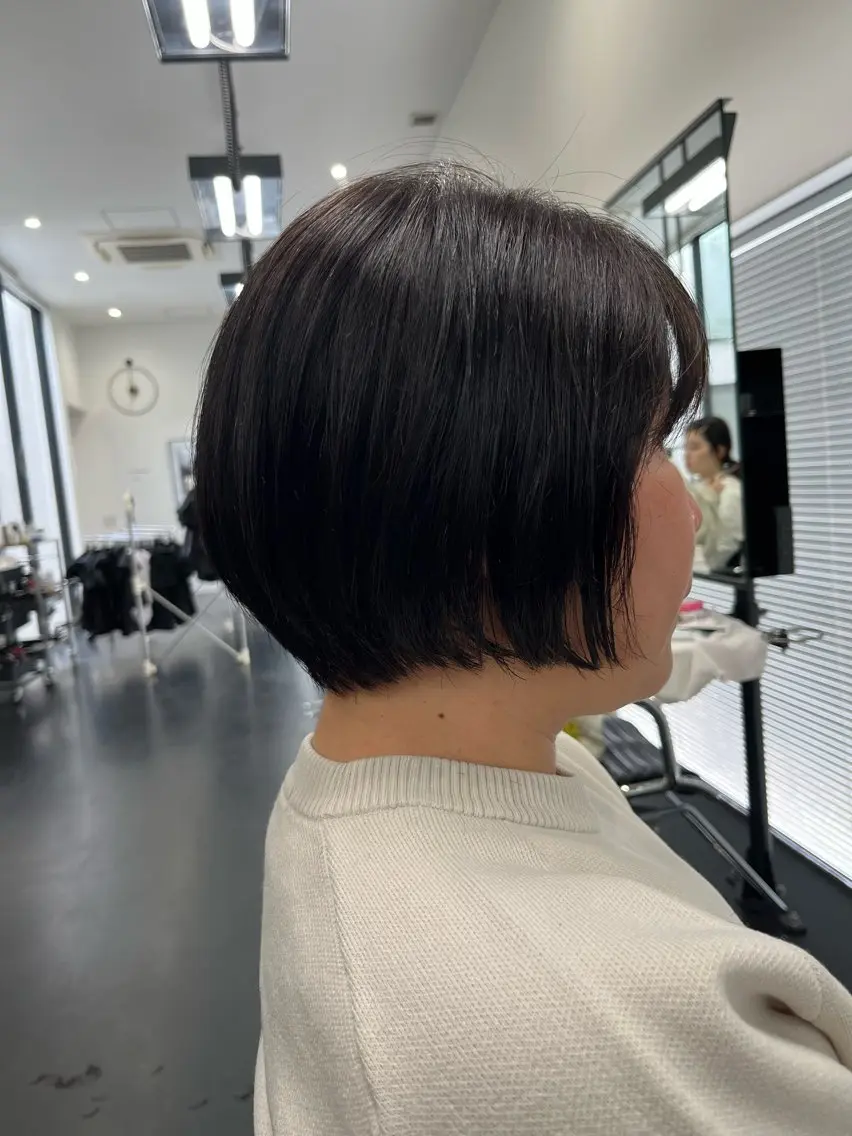 ショート ショートボブ ボブ ショートヘア パーマ/縮毛矯正 揚村武斗のヘアスタイル