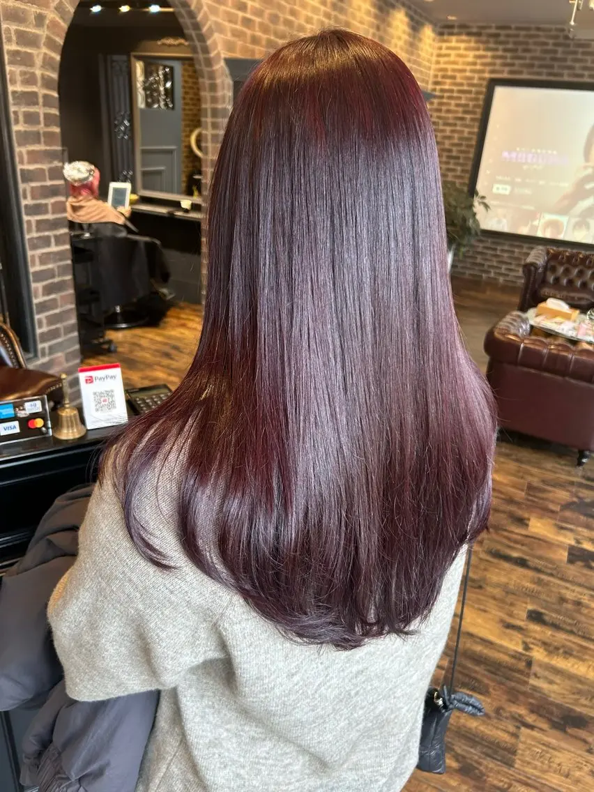 セミロング カラー ヘアアレンジ カット ヘアカラー トリートメント 梅木李奈🕊️ レイヤー透明感カラーのヘアスタイル