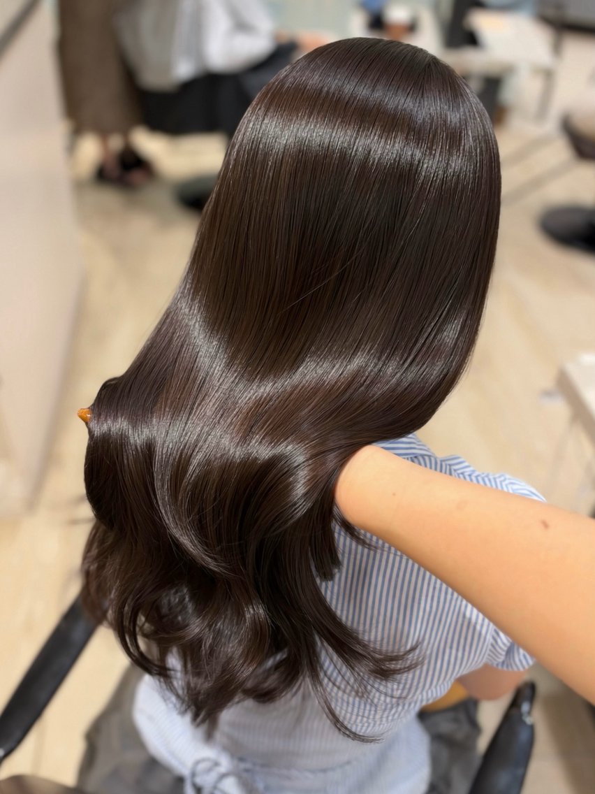 ミディアム カラー アッシュ アッシュグレー アッシュグレージュ 透明感カラー グレージュ カット ヘアカラー トリートメント 銀座/艶髪🤍 髪質改善/Makoのヘアスタイル
