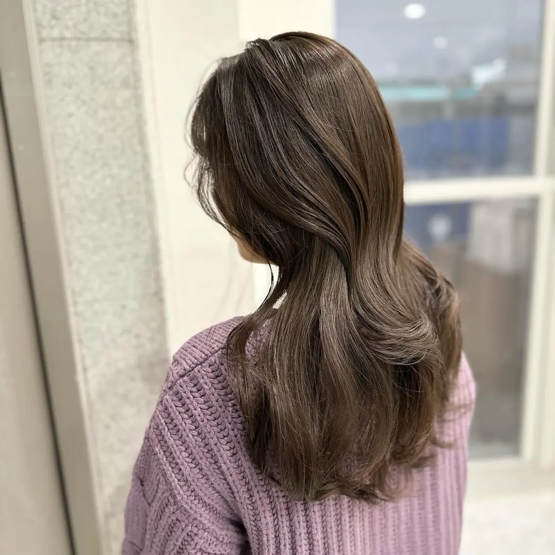 ロング カラー ヘアアレンジ ブリーチ ブリーチなしカラー 髪質改善 🫧モテる💗ダメー ジレスハイトーン🫧のヘアスタイル