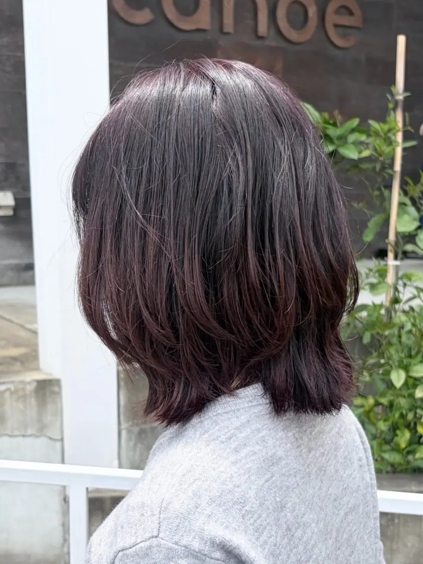 ミディアム カット ヘアカラー éme.山口平井店 /yu-kiのヘアスタイル