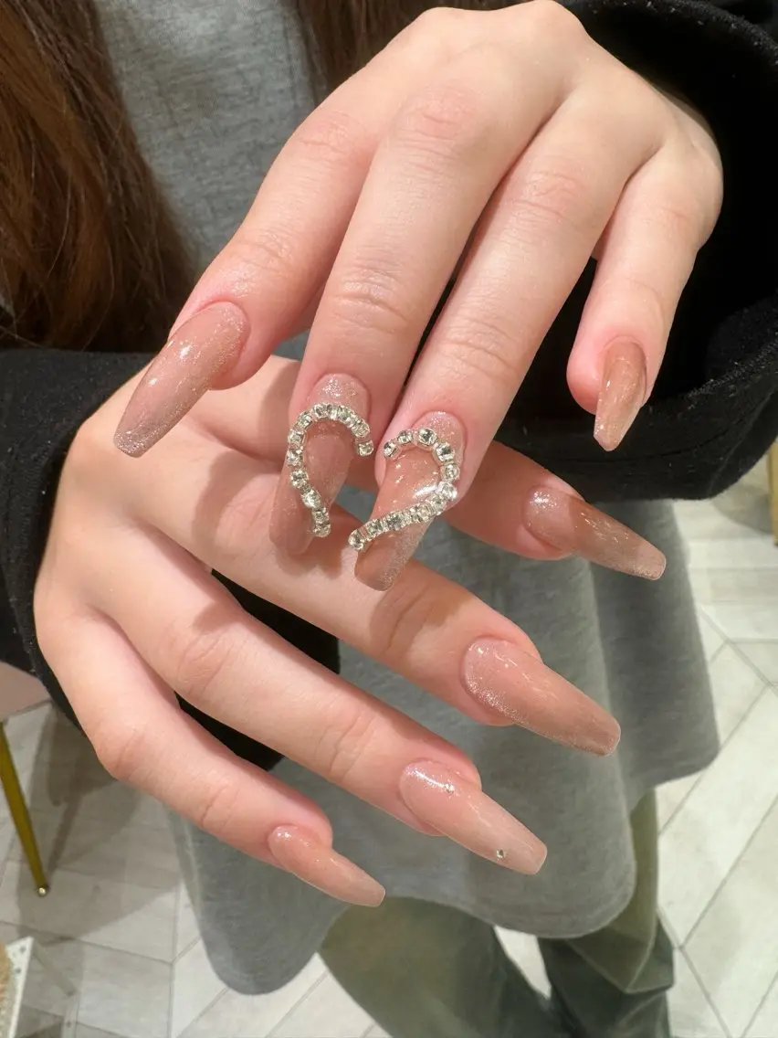 ネイル ハンドネイル なぽ ❤︎長さだし / 韓国nailのネイルデザイン