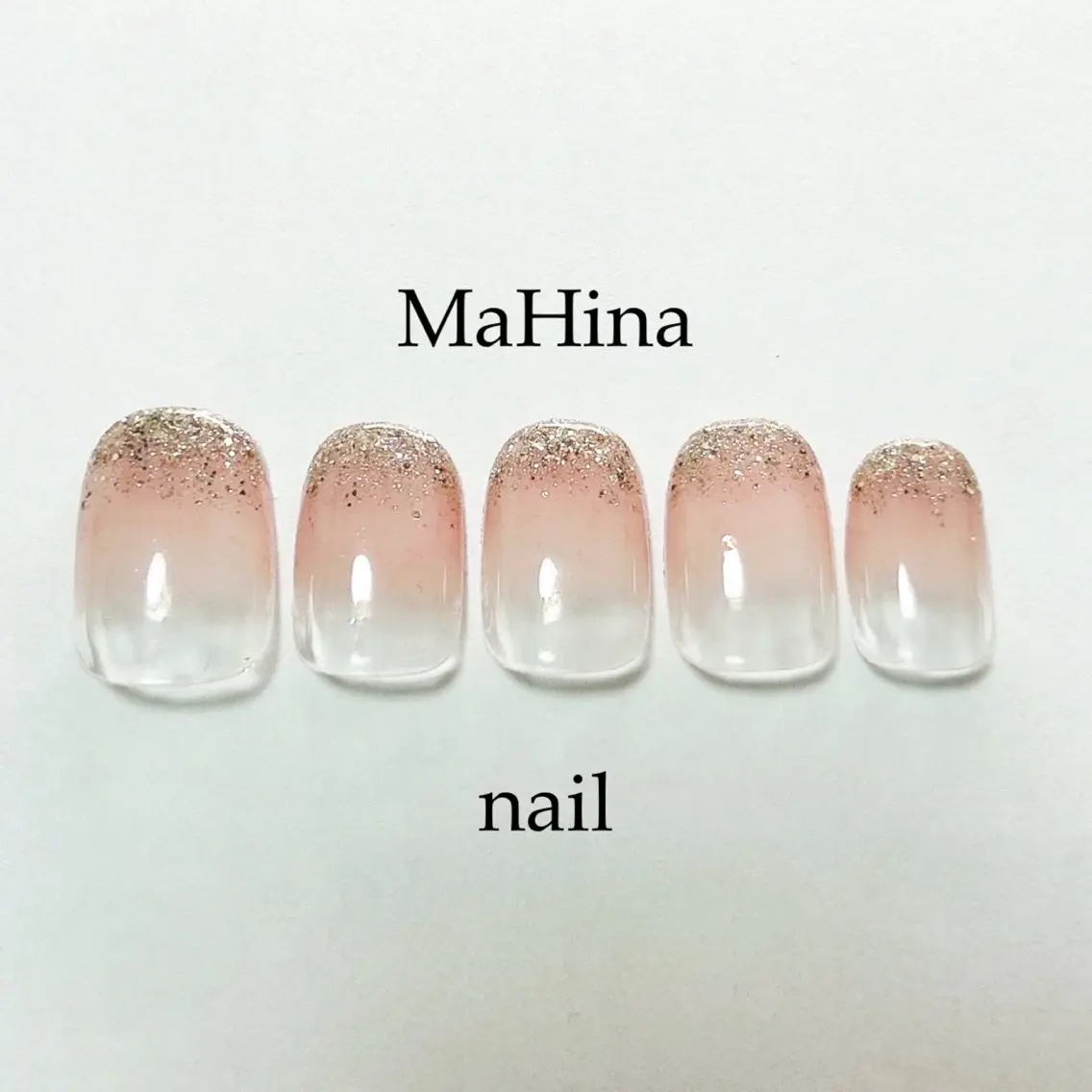ネイル クリアネイル フットネイル ジェルネイル グラデーション ラメ(グリッター) ハンドネイル Le Vernis MaHina・まひなのネイルデザイン