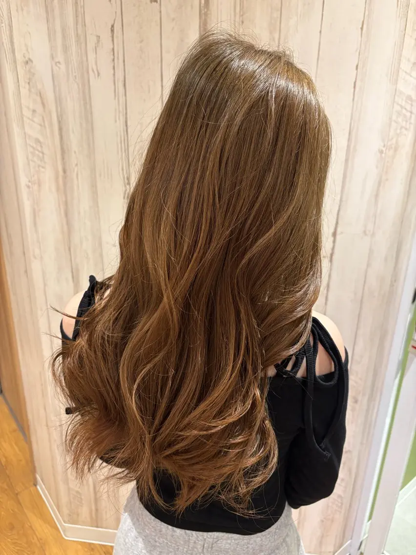 ロング カラー パーマ ヘアアレンジ アディクシーカラー 透明感カラー カット ヘアカラー トリートメント 【暗め透明感カラー】 【インナー】小島良太のヘアスタイル