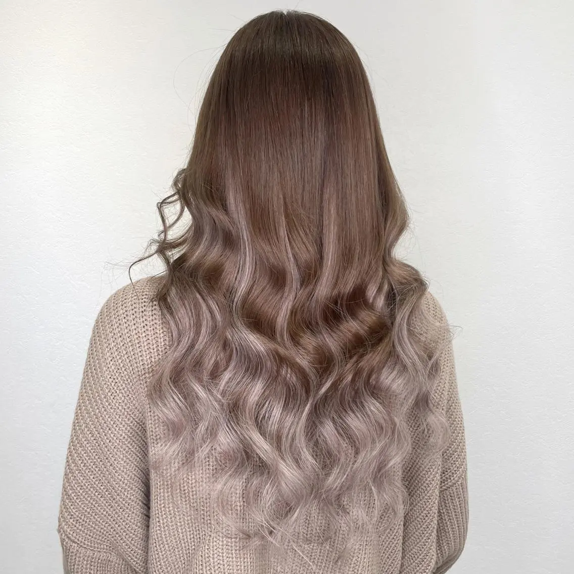 セミロング カラー シールエクステ アッシュ グレージュ エクステ ヘアカラー エクステ KEISUKE🐶 カラー✨エクステのヘアスタイル