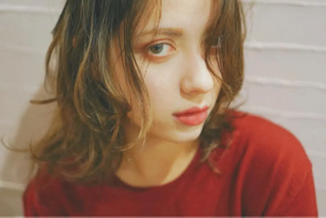 ミディアム カラー パーマ 上條 航平のヘアスタイル