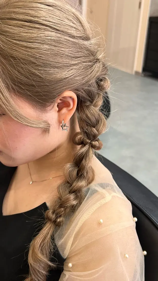 ヘアアレンジ 🎀透明感カラー ／似合わせカット🎀のヘアスタイル