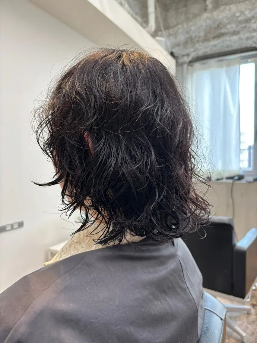ミディアム パーマ パーマ ANY/須田麻人 /パーマスタイルのヘアスタイル