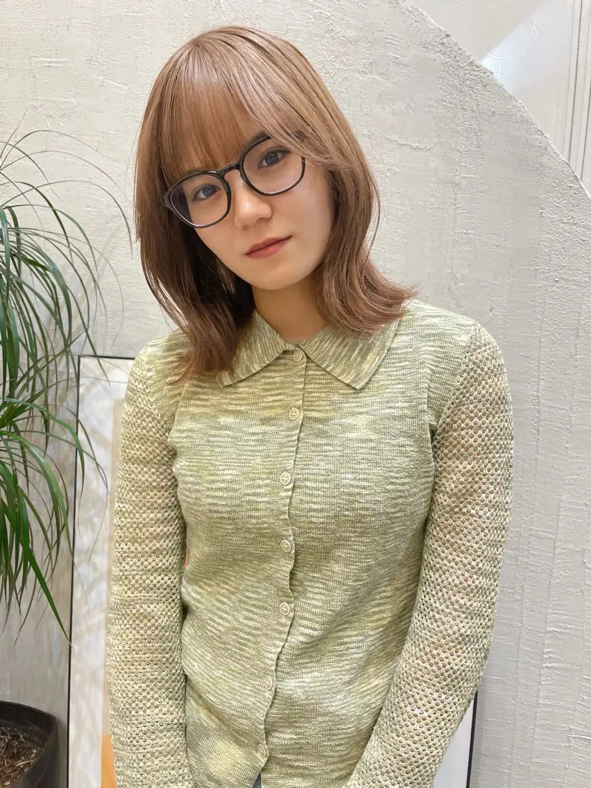 ミディアム カット ヘアカラー トリートメント 🌈高田大夢似合わせ 透明感カラー🌈のヘアスタイル