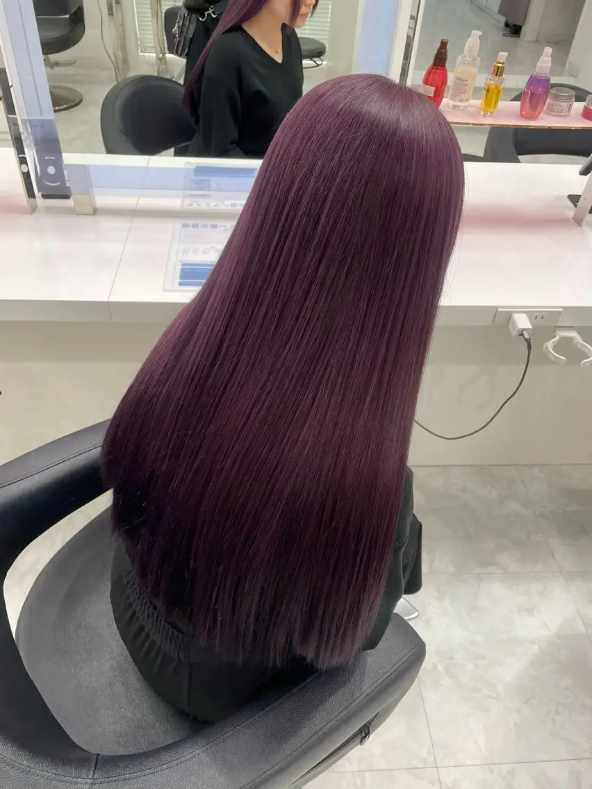 ロング ヘアカラー トリートメント 🥀似合わせカラー× 中韓mix うた🥀のヘアスタイル