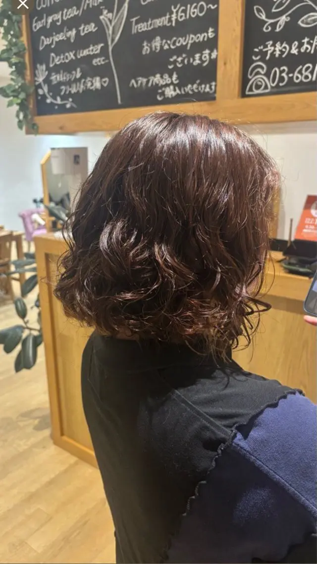ミディアム パーマ ミディアムパーマ トリートメント パーマ 🫧🦋美髪矯正/パ ーマ🦋🫧わかなのヘアスタイル