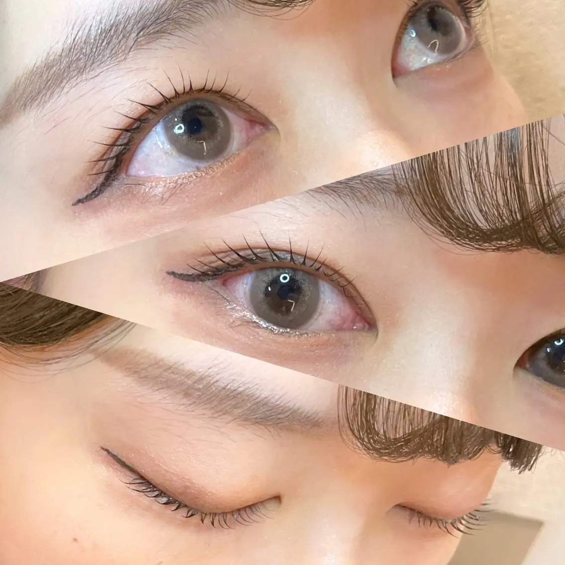 マツエク・マツパ ナチュラル パリジェンヌラッシュリフト まつげパーマ 一重×まつ毛パーマ 表参道eyelist KONOMIのマツエク・マツパデザイン