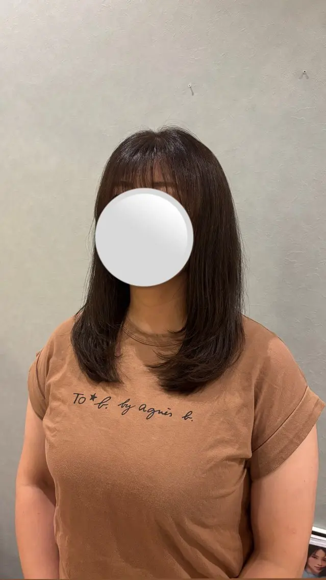 ロング カット ヘアカラー RUDDER 小泉のヘアスタイル