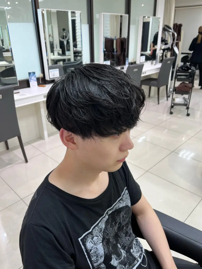 ショート メンズ マッシュ メンズパーマ職人 パーマ🔥ritaのヘアスタイル