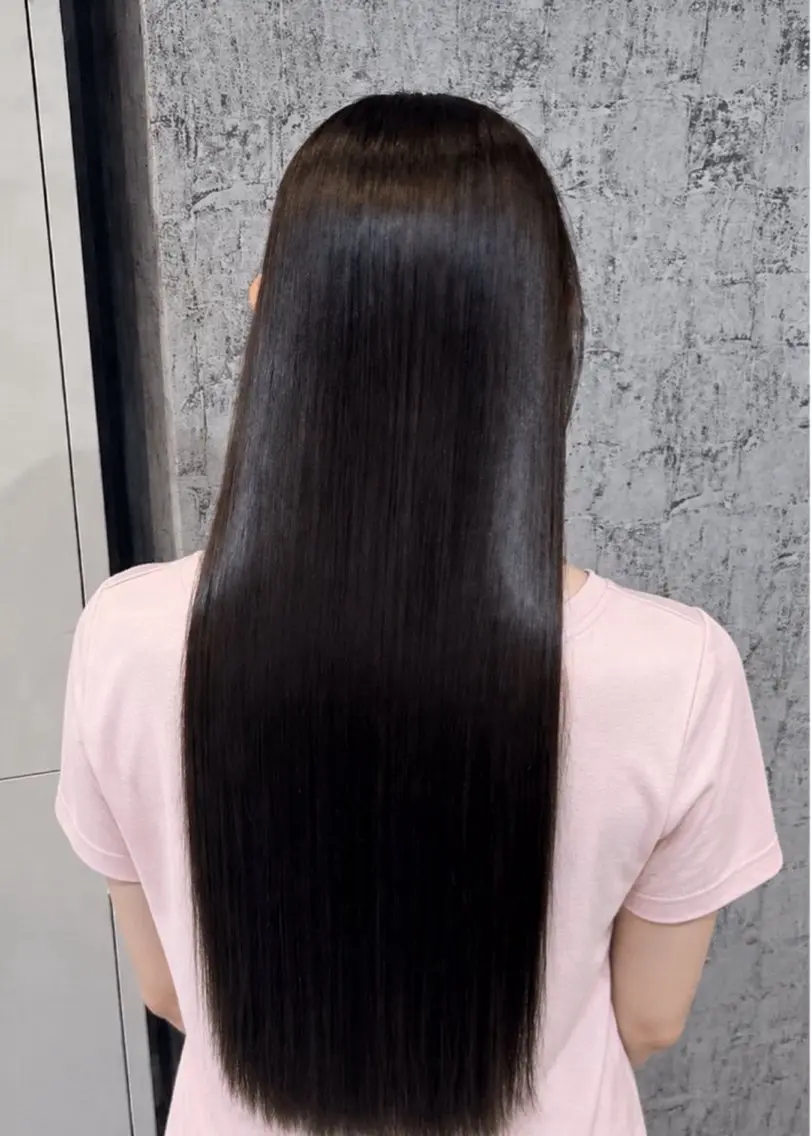 ロング 縮毛矯正 艶髪矯正＆ 髪質改善🎀美雨のマツエク・マツパデザイン